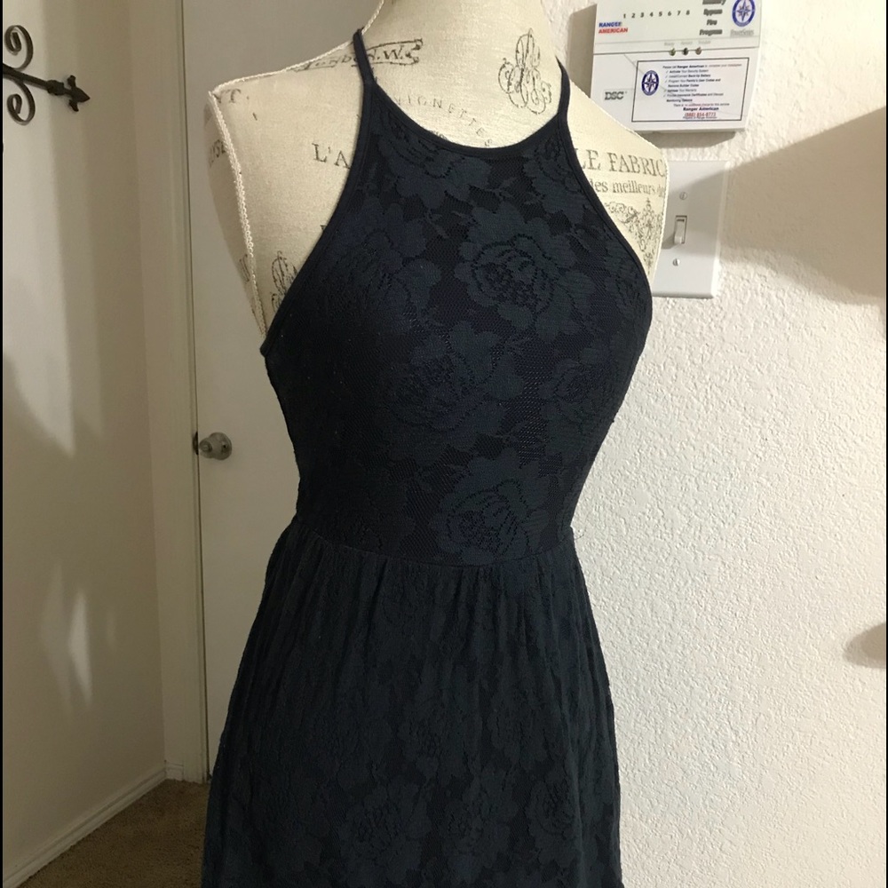 Navy Lace Dress